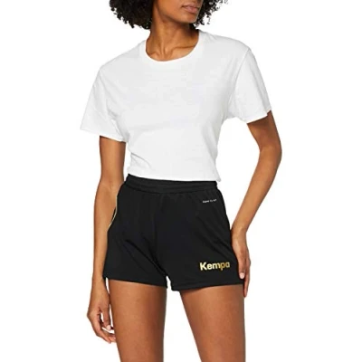Afbeelding van Kempa Curve Short Dames Zwart Goud Maat XXL