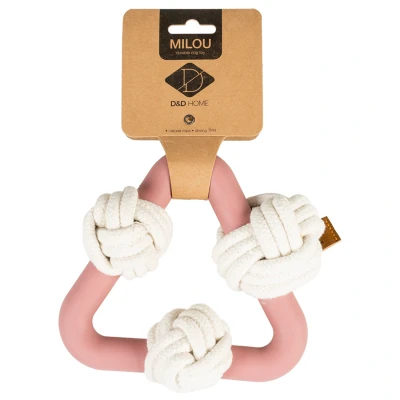 Afbeelding van D&amp;D Milou Rosewood Hondenspeelgoed 17 cm Roze