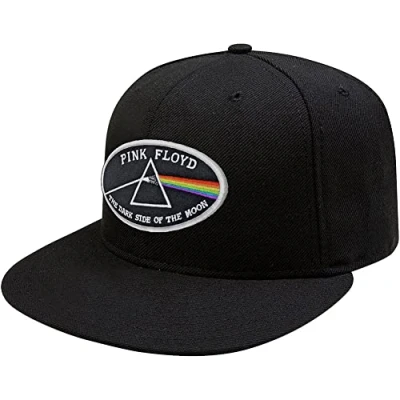 Afbeelding van Pink Floyd The Dark Side Of Moon White Border Snapback Pet Zwart