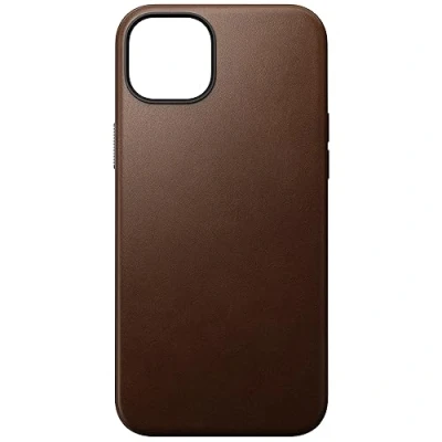 Afbeelding van Nomad Modern Leather Case Magsafe iPhone 15 Plus bruin NM01610885