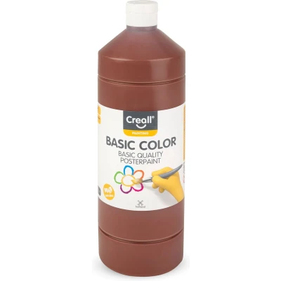 Afbeelding van Plakkaatverf Creall basic donkerbruin 1000ml