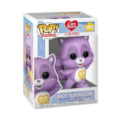 Afbeelding van Funko Pop Animatie: Care Bear Cousins Bright Heart Raccoon Bears Vinyl verzamelfiguur Cadeau idee Officieel product Speelgoed voor kinderen en volwassenen TV fans