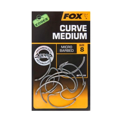 Image de Fox Edges armapoint Curve Shank Medium Micro Ardillon (10pcs) Maat : 8