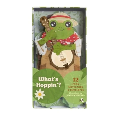 Afbeelding van What&#039;s Hoppin&#039;? Notecards: 12 Frog Notecards &amp; Envelopes