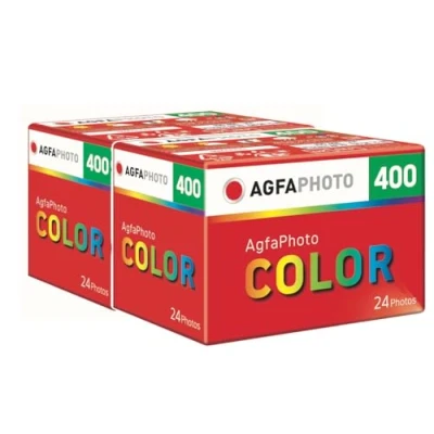 Afbeelding van AgfaPhoto Color 400 24 folie voor kleine schermen (35 mm camera), met opbergtas, 2 stuks