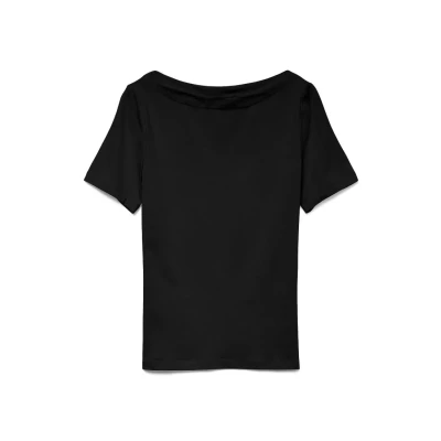 Afbeelding van Vero Moda Vmpanda Tshirt basic, Dames, Maat: Medium, Schwarz