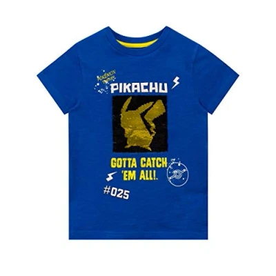 Afbeelding van Pokemon T shirt Pikachu jongens, Blauw