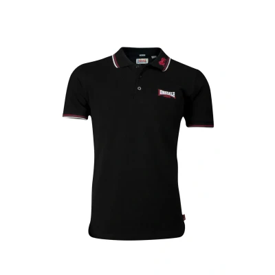Afbeelding van Lonsdale LION Poloshirt, Heren, Maat: XXL, Black/dark red/white