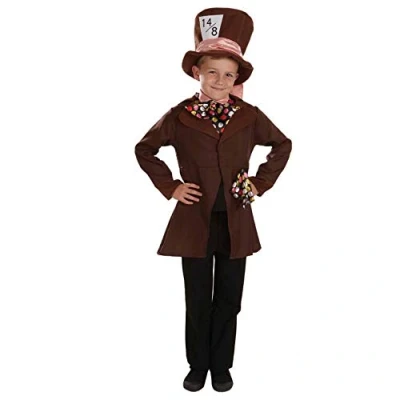 Afbeelding van Fun Shack gek Hatter kostuum voor kinderen, hoedenmakerskostuum Halloween maat L
