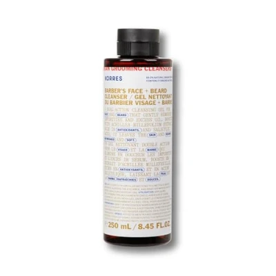 Afbeelding van Korres Athenian Grooming BARBER&#039;S FACE + Beard Cleanser Gezichtsreiniger, Heren, Maat: 250 ml,