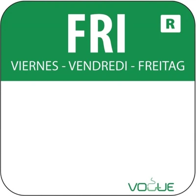 Afbeelding van Vogue voedseletiketten vrijdag groen (1000 stuks)