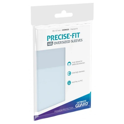 Afbeelding van Ultimate Guard UGD010449 Precise Fit Magic The Gathering kaarthoezen, extra groot, transparant, 40 stuks