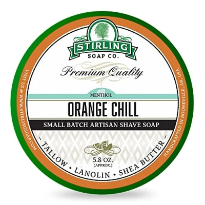 Afbeelding van Stirling Soap Co. scheercrème Orange Chill 165ml