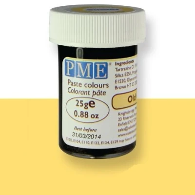Afbeelding van Kleurstof gel PME Old Gold 25 gram