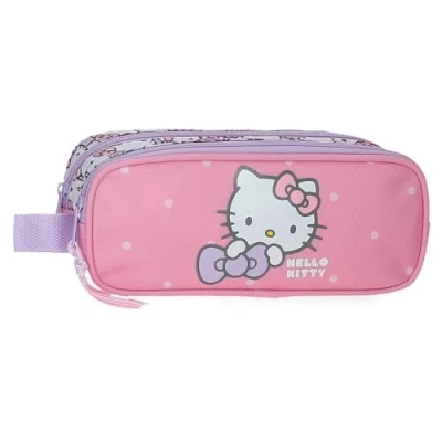 Afbeelding van Hello Kitty My Favourite Bow, schooletui voor kinderen, gemaakt van polyester, ideale maat om in de rugzak te dragen, Joumma Bags, Roze, etui, etui