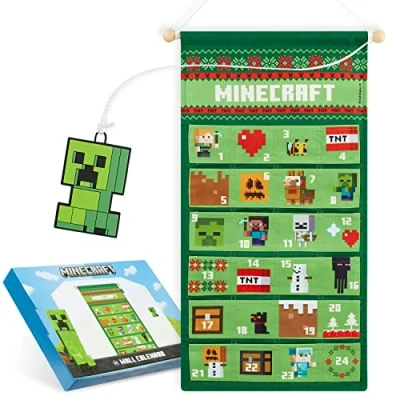 Afbeelding van Minecraft Adventskalender 2023 Advent voor kinderen (groen om op te hangen)
