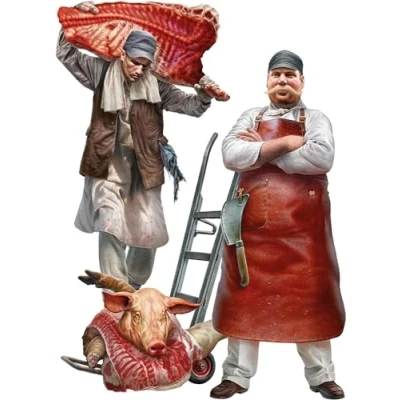 Afbeelding van 1:35 MiniArt 38073 Slagers 2 Figuren Plastic Modelbouwpakket