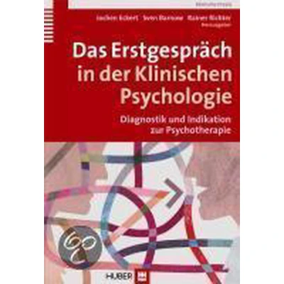 Afbeelding van Das Erstgespräch in der Klinischen Psychologie