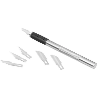 Afbeelding van Scalpel Westcott metaal grip met 6 verschillende mesjes