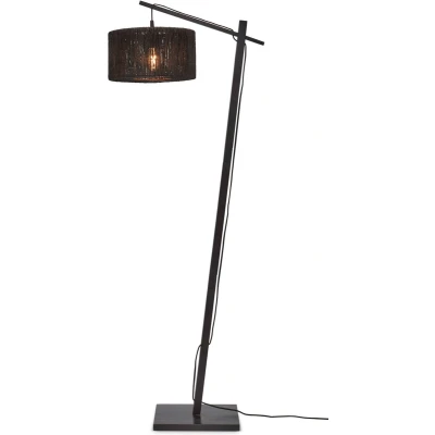 Afbeelding van GOOD&amp;MOJO Vloerlamp Iguazu Bamboe/Jute Zwart 57x31x150cm