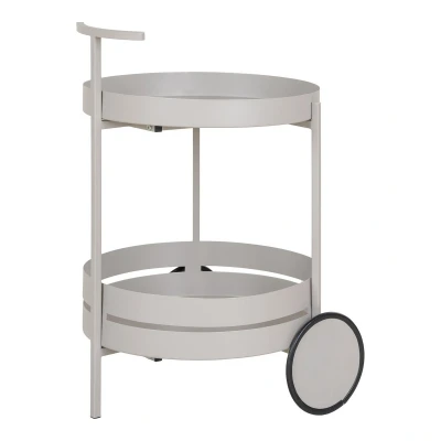 Afbeelding van Beja Bar Trolley Trolley, steel, cool grey, 2 shelves, 40x49,5x61 cm