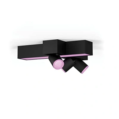 Afbeelding van Philips Hue Centris opbouwspot White &amp; Color 3 lichts Zwart kruisvorm