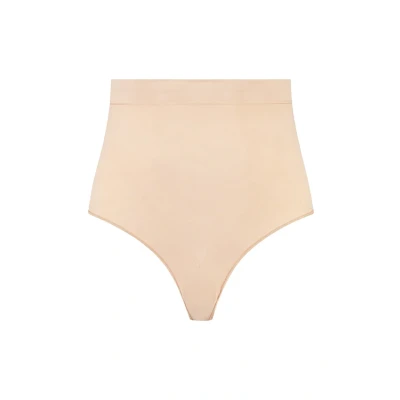 Afbeelding van Bye Bra Soft Touch Seamless Mid Waist Thong, Beige, S