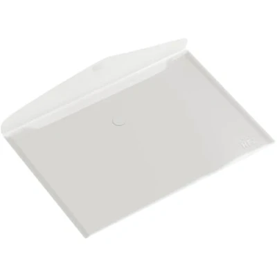 Afbeelding van HF2 Enveloptas A4 335x240mm dwars PP transparant wit 10 stuks