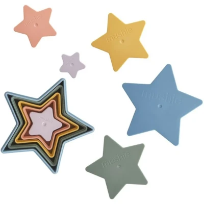 Afbeelding van Mushie stapeltoren nesting star retro