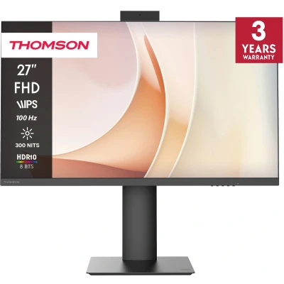 Afbeelding van Thomson 27 inch Full HD Business Monitor, 100 Hz beeldverhouding, IPS paneel, contrastverhouding 1300:1, HDMI, Low Blue Light, VESA bevestiging 100x100, zwart, M27FB7C14V