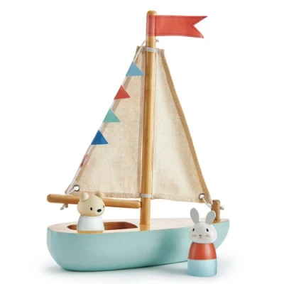 Afbeelding van Tender leaf toys zeilboot sailaway