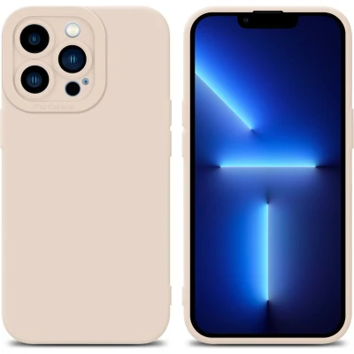 Afbeelding van Cadorabo Hoesje geschikt voor Apple iPhone 12 PRO in Fluid CREAM Beschermhoes gemaakt van flexibel TPU silicone Cover Case