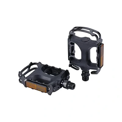 Afbeelding van BBB Cycling Mount&amp;Go 2.0 Fietspedalen Stadsfiets, MTB &amp; E bike Pedaal Universeel Duurzame Platformpedalen met Reflectors Zwart BPD 15B