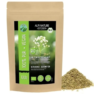 Afbeelding van Organic Gedroogde herdersuil (100 g), herderstas, biologisch snijgras, herderstasje uit de wilde collectie, 100% natuurlijke thee, herdersthee zonder toevoegingen