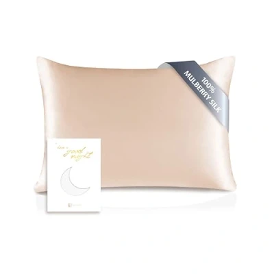 Afbeelding van TOWNSSILK Kussensloop, 100% moerbeizijde, voor haar en huid, 19 mm zijde aan beide kanten, 1 stuk, zijde, wit, standaard 40 x cm