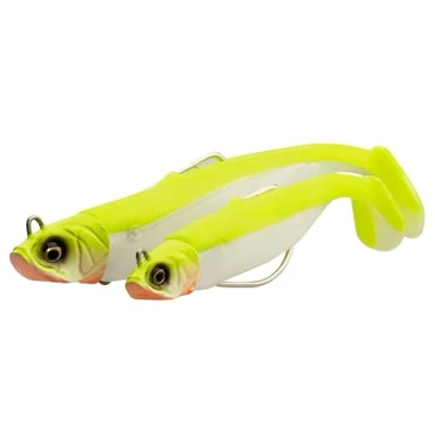 Afbeelding van Savage Gear Minnow Sinking Weedless Green Silver 12.5cm (28g) (2+1) Shad