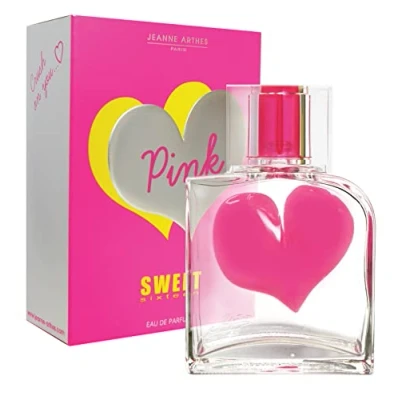 Afbeelding van JEANNE ARTHES Sweet Sixteen Pink damesparfum Eau de Parfum spuitfles 100 ml gemaakt in Frankrijk tot Grasse