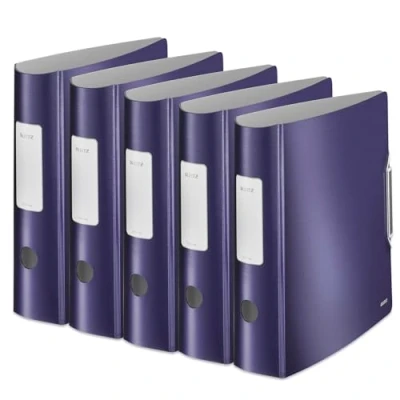 Afbeelding van Ordner leitz style 1108 75mm titaniumblauw 5 stuks