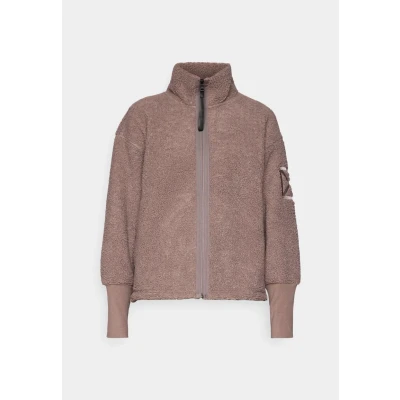 Afbeelding van Didriksons Mella Fleecejas, Dames, Maat: 42, Bark