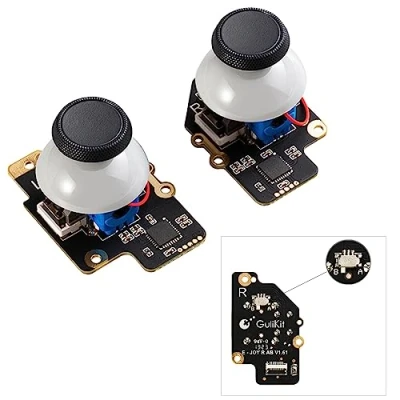 Image de AKNES GULIKit Joysticks Électromagnétiques pour Steam Deck (Type A et Type B),Left/Right Hall Effect Sensor (No Drift) Accessoires de Remplacement Pas Soudure Nécessaire