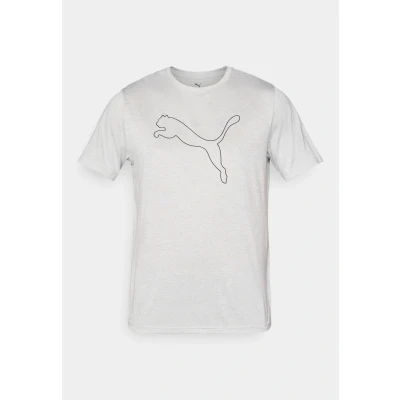 Afbeelding van PUMA M TAD ESSENTIAL Heather CAT TEE (CF large cat) Heren Sportshirt Light Gray