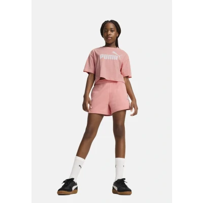 Afbeelding van ESS Small No. 1 logo short voor Dames, Roze, Maat 5 6Y PUMA