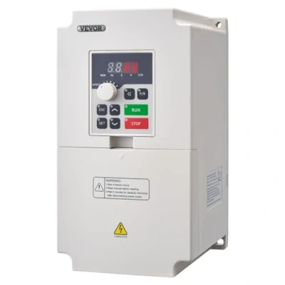 Afbeelding van VEVOR Frequentieomvormer 4 kW 18 A eenfasige of driefasige ingang 50/60 Hz met uitgang van 0 2000 VFD voor CNC spindelmotorsnelheidsregeling
