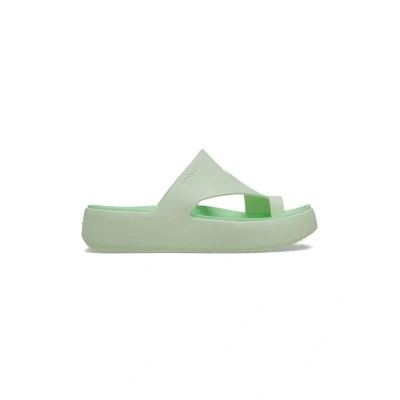 Afbeelding van Crocs Getaway Platform Toe Loop Damessandalen, Groen, 41/42 EU