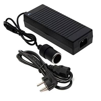 Afbeelding van O49C voedingsadapter 230 V AC naar 12 V/15 A DC (max.180 W) met sigarettenaanstekerstekker, EU sigarettenaansteker, converter