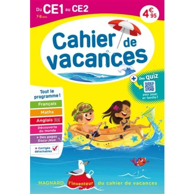 Image de Cahier de vacances 2025, du CE1 vers le CE2 7 8 ans