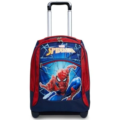 Afbeelding van Seven Spider Man Trolley met dubbele vakken, rood en Blauw, Taglia Unica, modern, één maat, Modern