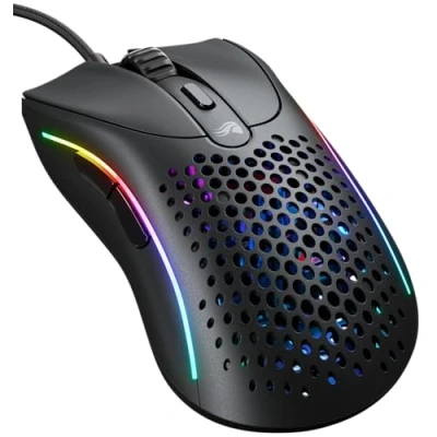 Afbeelding van Glorious Gaming Model D 2 bekabelde gamingmuis, ergonomisch, 58 g, superlicht, 26 K optische sensor, 6 programmeerbare toetsen, levenscyclus van 80 miljoen klikken, FPS, MMO, MOBA mat zwart