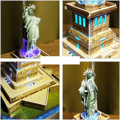 Afbeelding van Cubic Fun 3D Puzzel Statue of Liberty LED