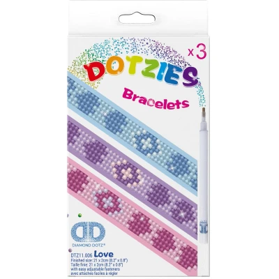 Afbeelding van Diamond Dotz Dotzies Love Armbandjes Painting 804 21x2 cm